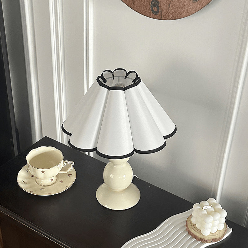 Fabric PVC Iron Conical Table Lamp