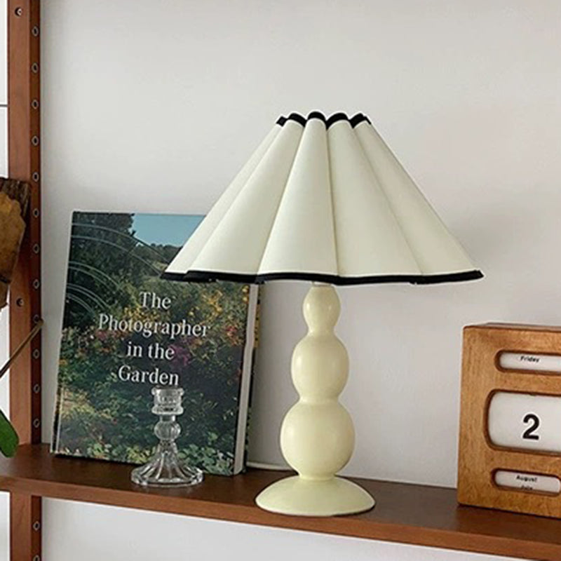 Fabric PVC Iron Conical Table Lamp