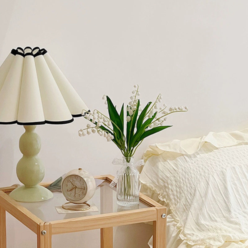 Fabric PVC Iron Conical Table Lamp