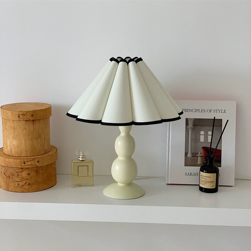 Fabric PVC Iron Conical Table Lamp
