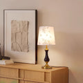 Solid Wood Metal Fabric Table Lamp