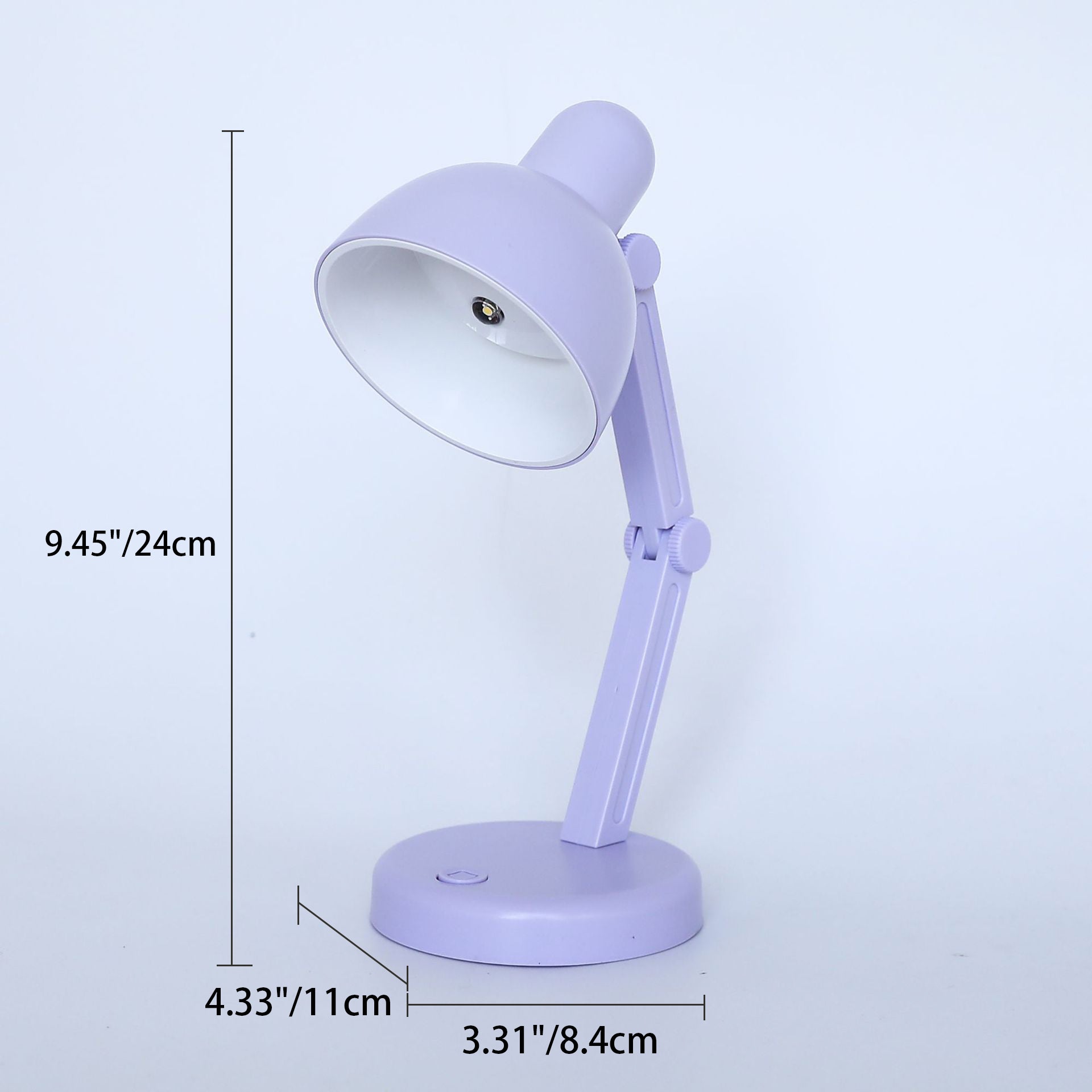 ABS Battery Foldable Round Table Lamp