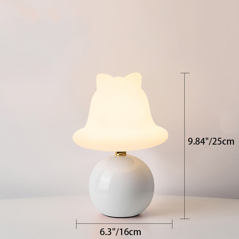 Ceramic PVC Ball Bell Table Lamp