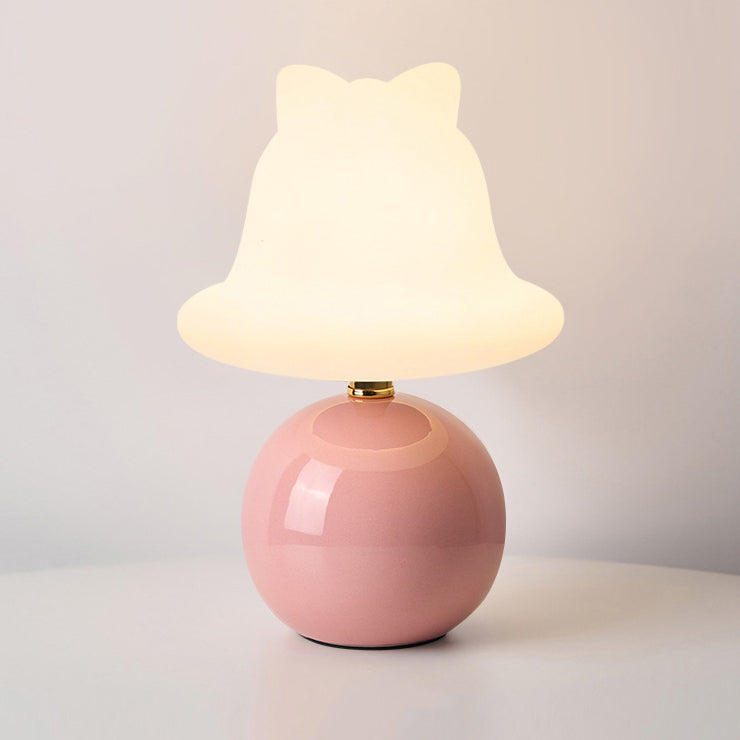 Ceramic PVC Ball Bell Table Lamp