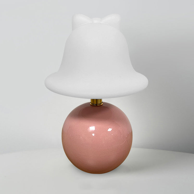 Ceramic PVC Ball Bell Table Lamp
