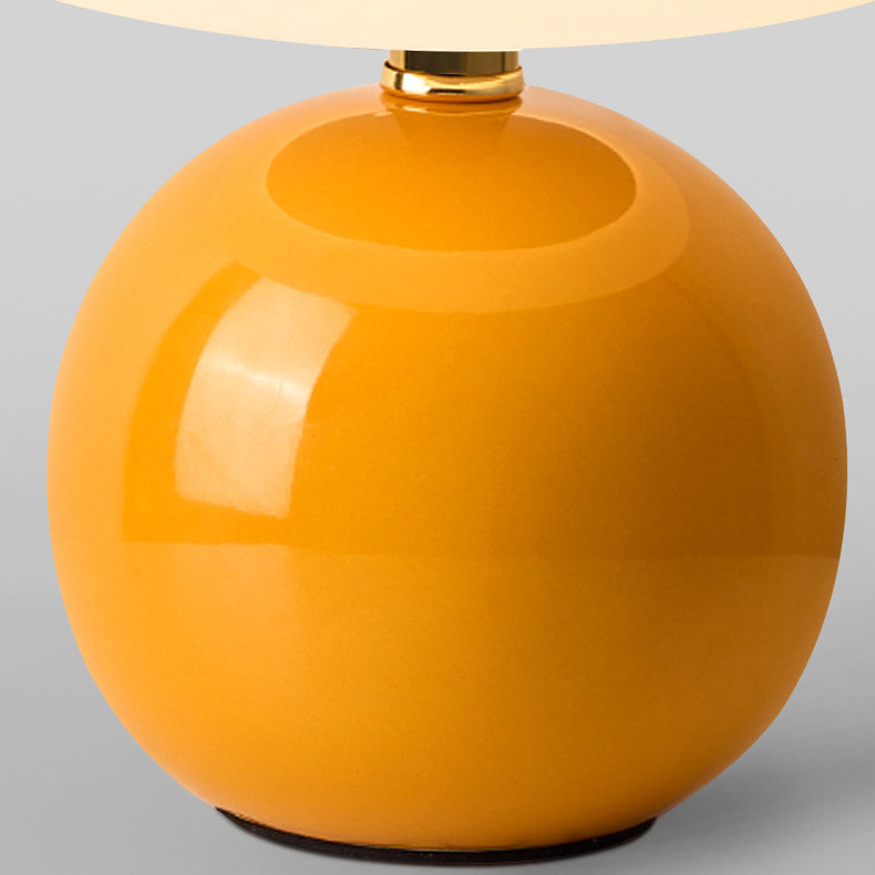 Ceramic PVC Ball Bell Table Lamp
