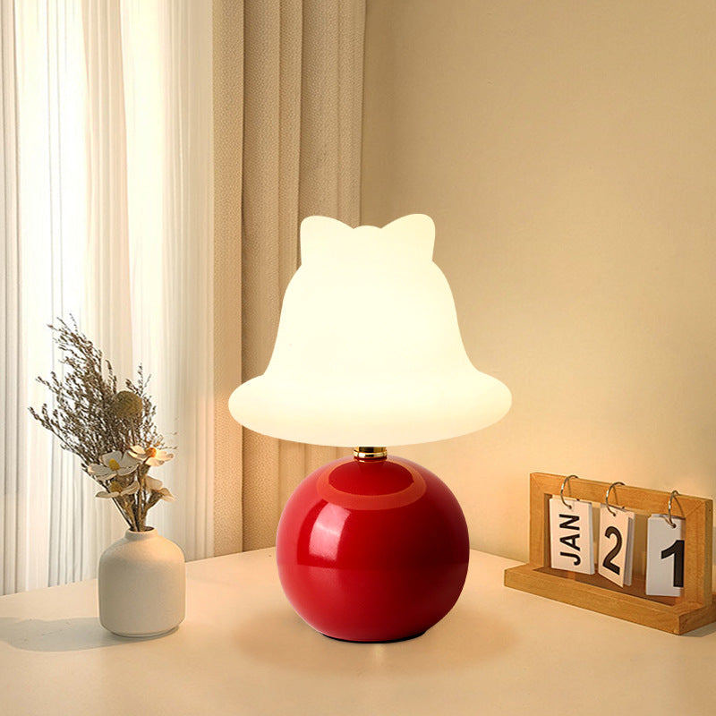 Ceramic PVC Ball Bell Table Lamp