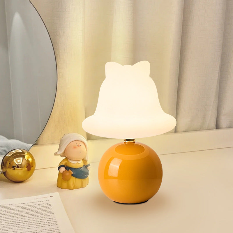 Ceramic PVC Ball Bell Table Lamp