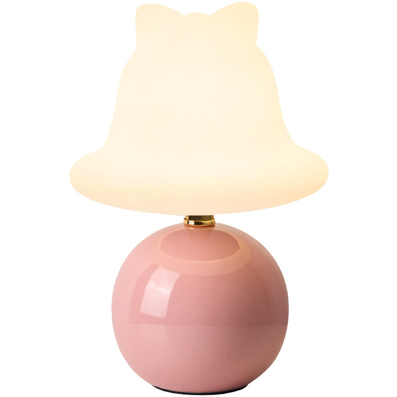 Ceramic PVC Ball Bell Table Lamp