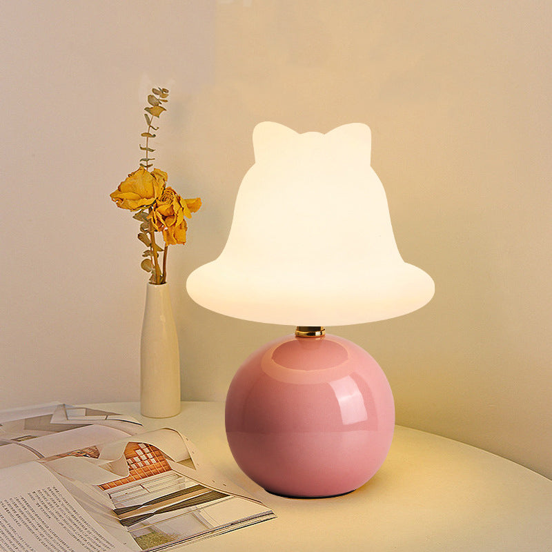 Ceramic PVC Ball Bell Table Lamp