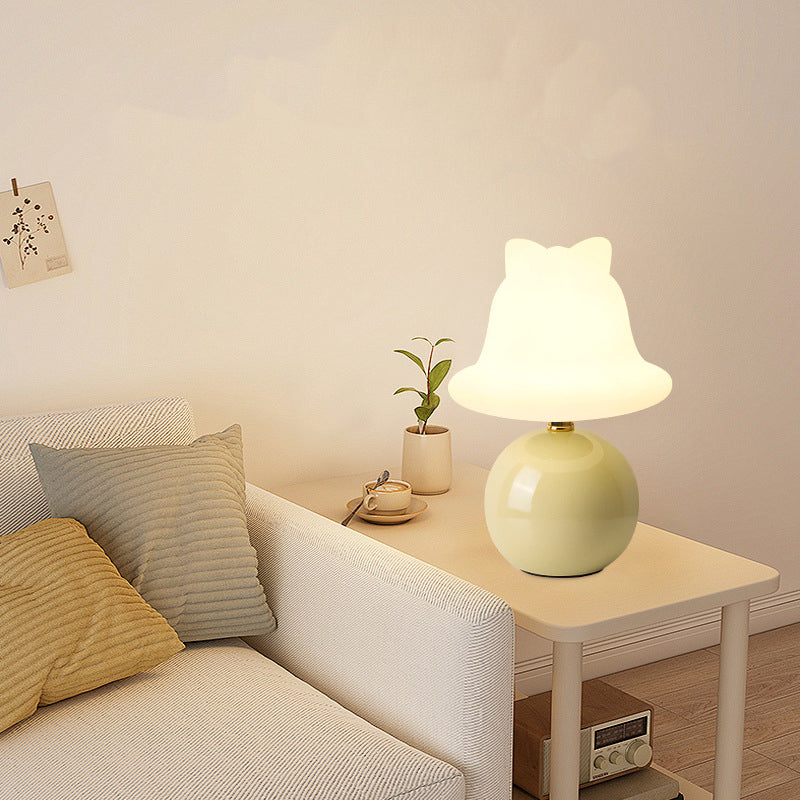 Ceramic PVC Ball Bell Table Lamp