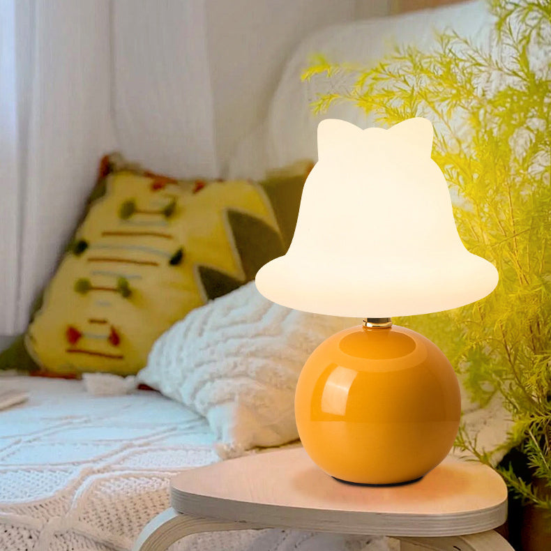 Ceramic PVC Ball Bell Table Lamp