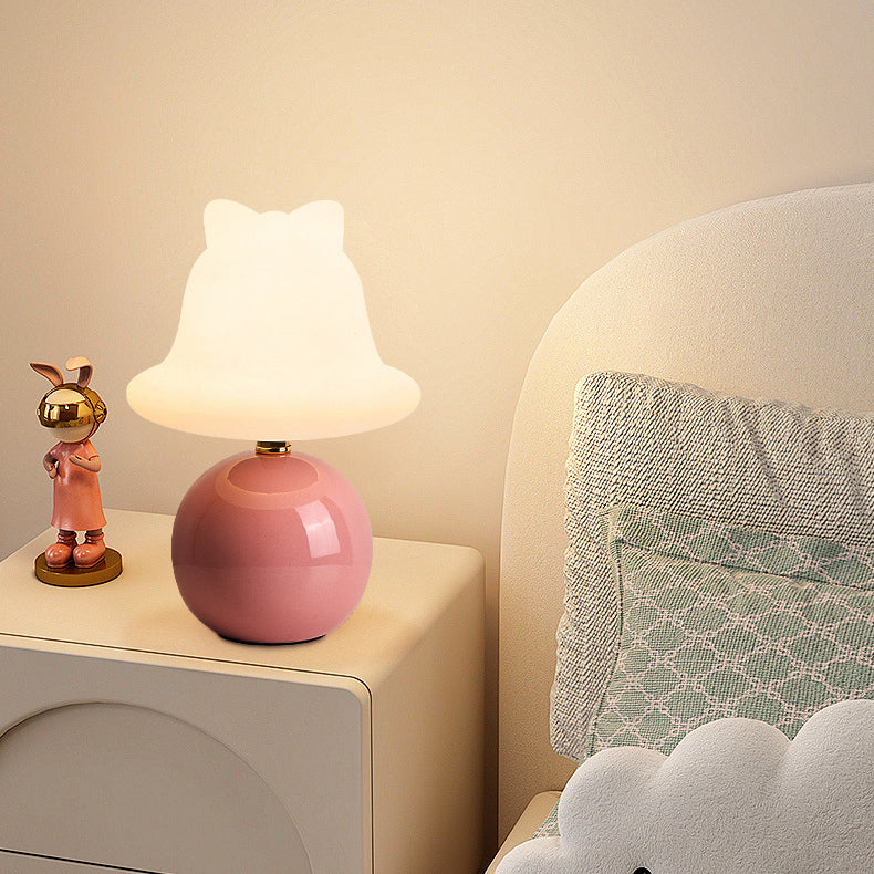 Ceramic PVC Ball Bell Table Lamp