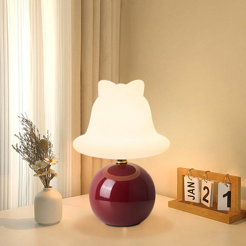 Ceramic PVC Ball Bell Table Lamp