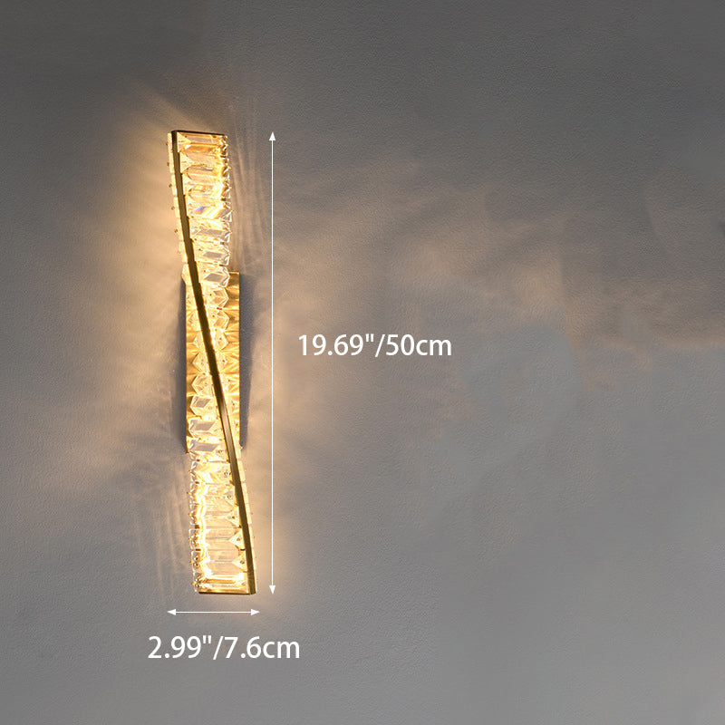 Metal Crystal Strip DNA Wall Lamp