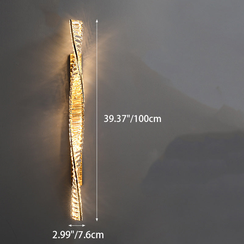 Metal Crystal Strip DNA Wall Lamp