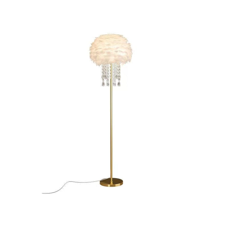 Contemporary Nordic Iron Feather Floor Lamp