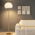 Contemporary Nordic Iron Feather Floor Lamp