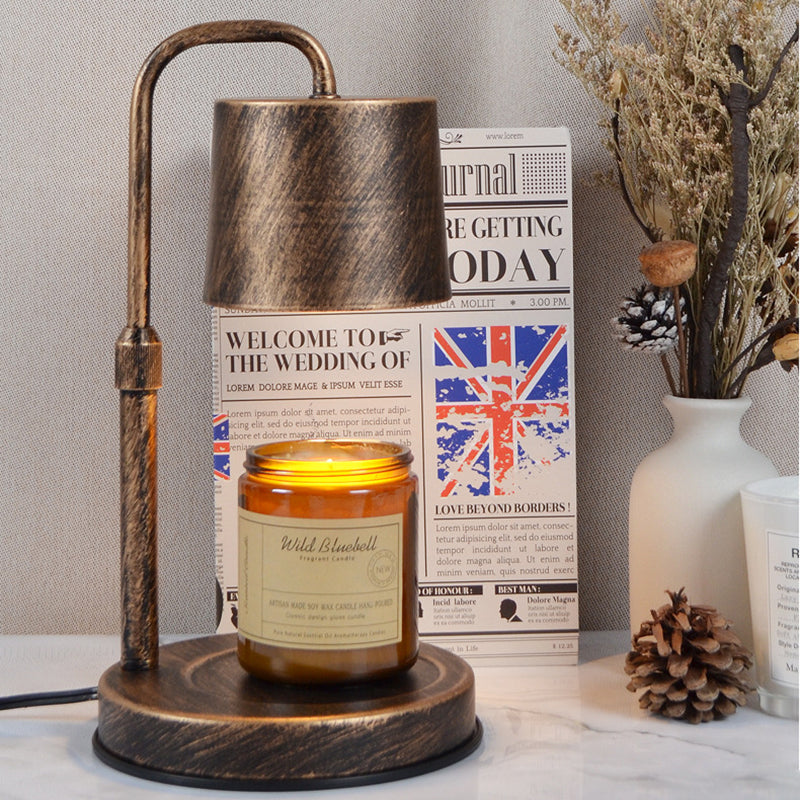 Iron Liftable Cylinder Melting Table Lamp