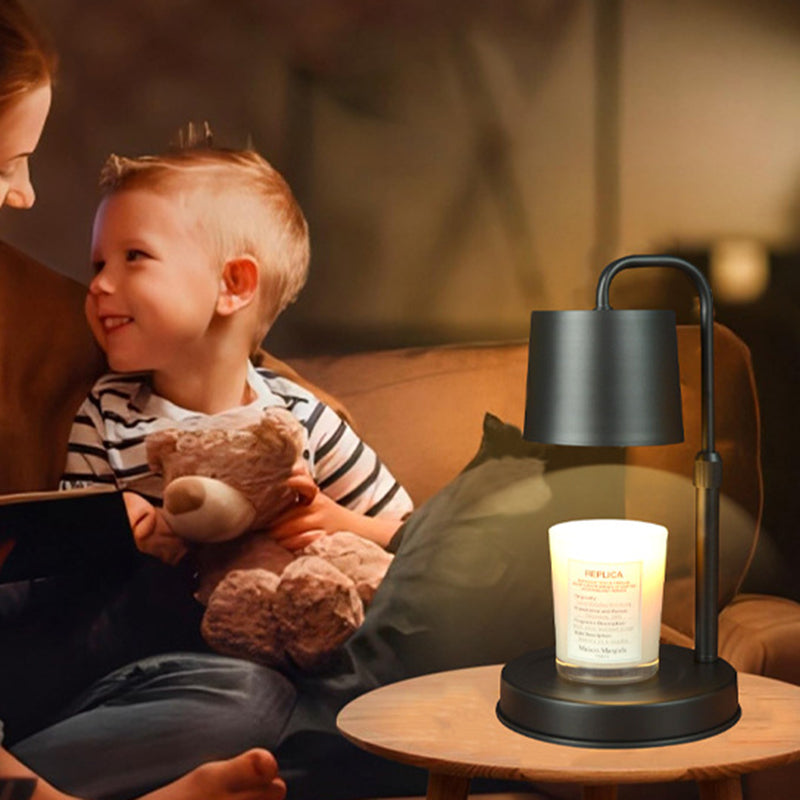 Iron Liftable Cylinder Melting Table Lamp