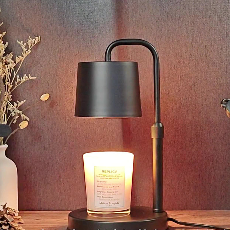 Iron Liftable Cylinder Melting Table Lamp