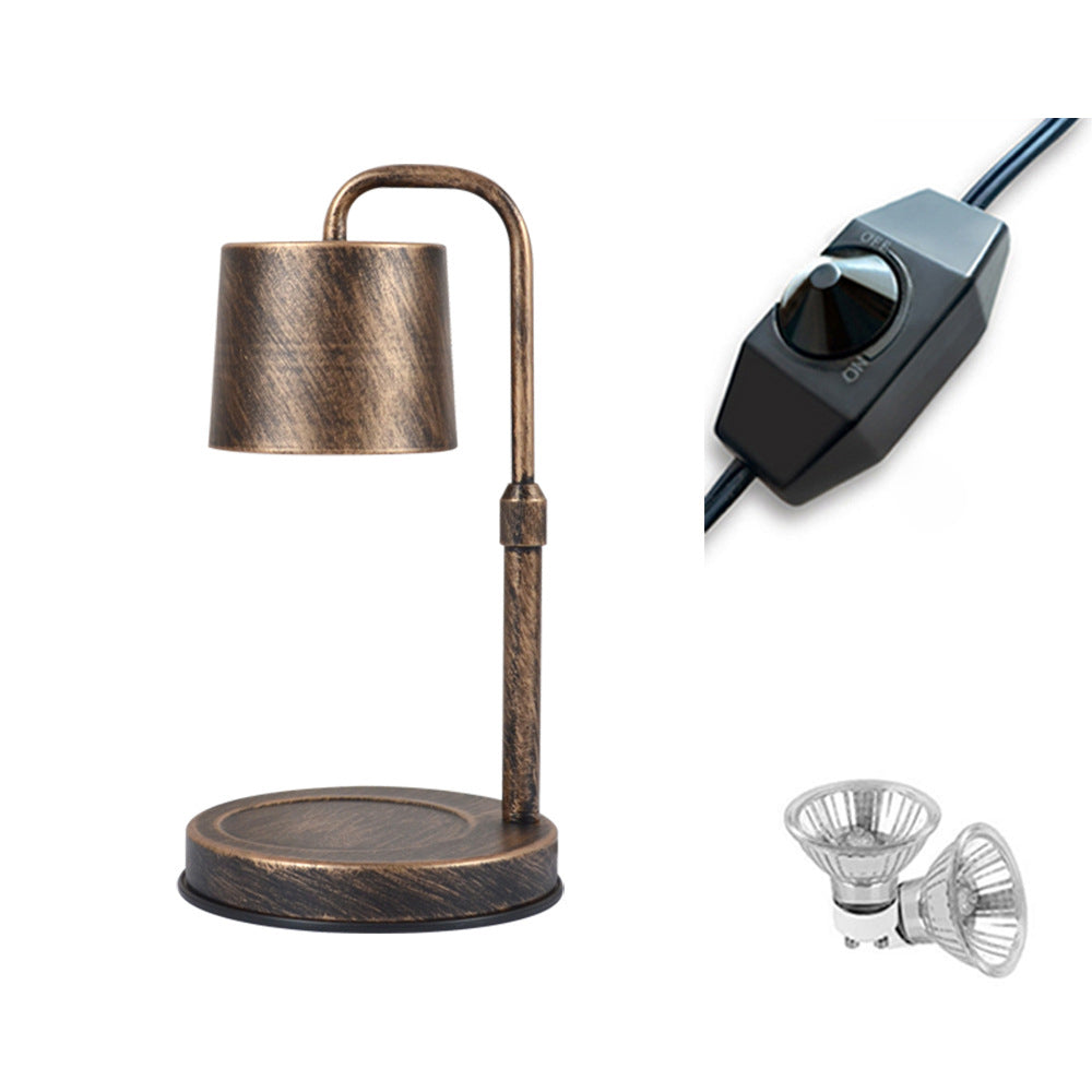 Iron Liftable Cylinder Melting Table Lamp