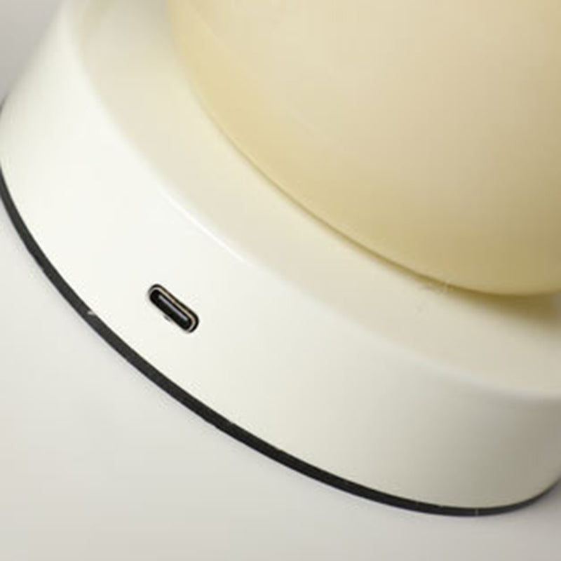 Rechargeable Iron Glass Apple Table Lamp