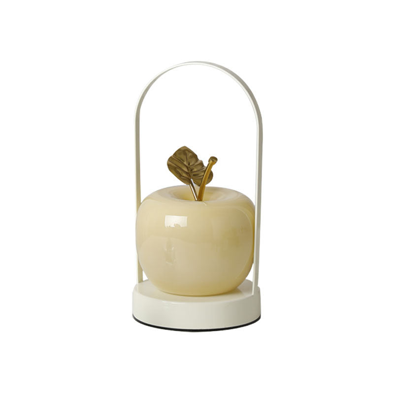 Rechargeable Iron Glass Apple Table Lamp