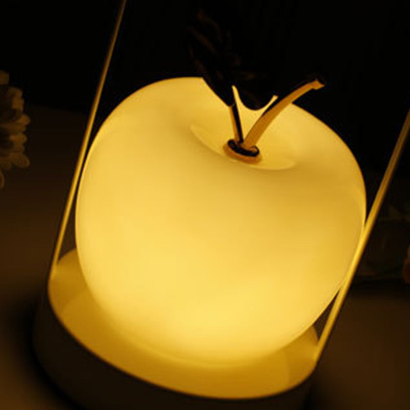 Rechargeable Iron Glass Apple Table Lamp