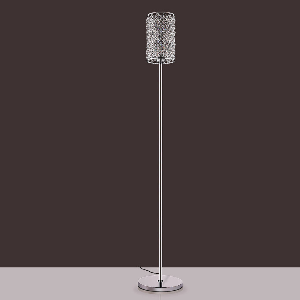 Modern Luxury Iron Crystal Floor Lamp