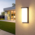 Aluminum PC Rectangular Patio Outdoor Light
