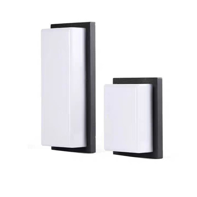 Aluminum PC Rectangular Patio Outdoor Light