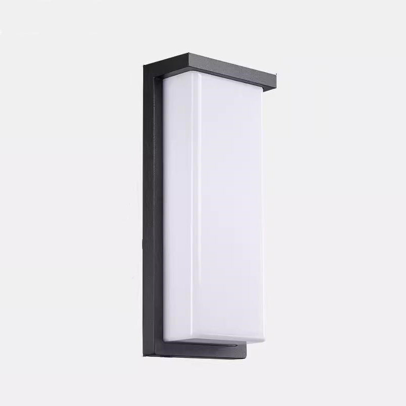 Aluminum PC Rectangular Patio Outdoor Light