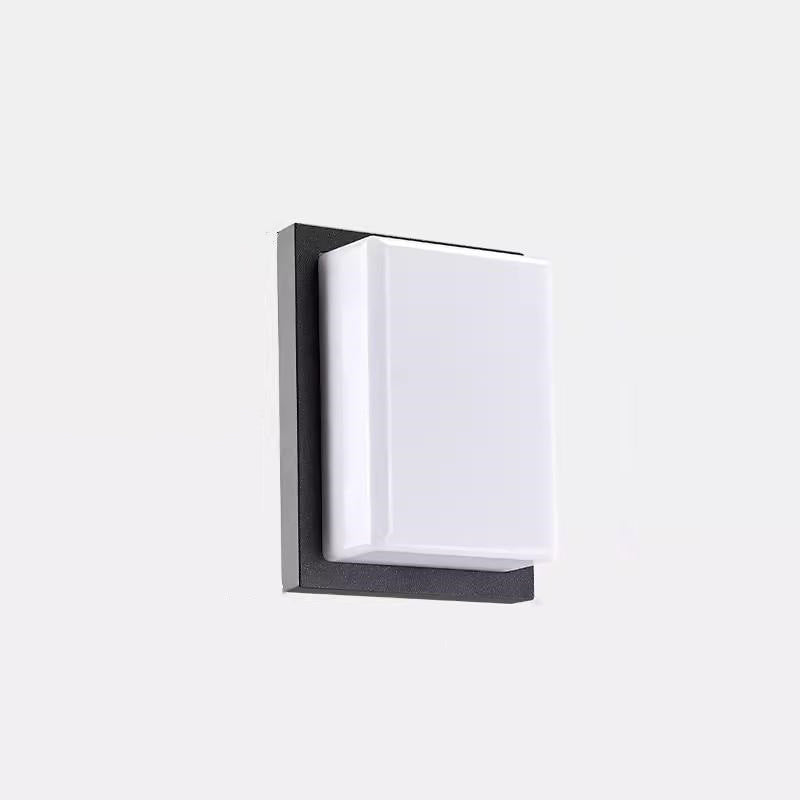 Aluminum PC Rectangular Patio Outdoor Light