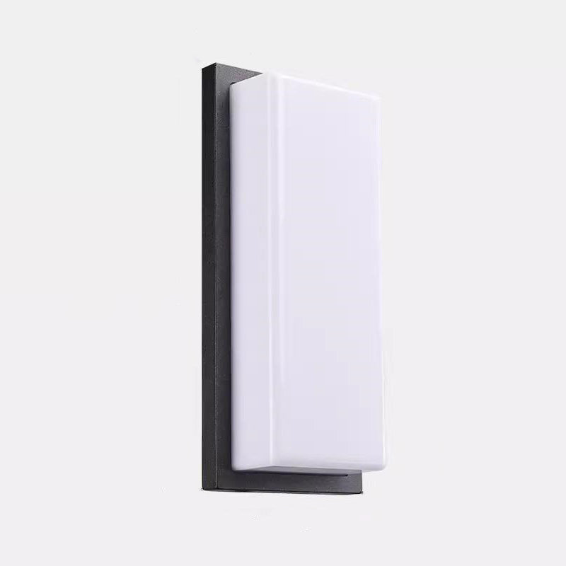 Aluminum PC Rectangular Patio Outdoor Light