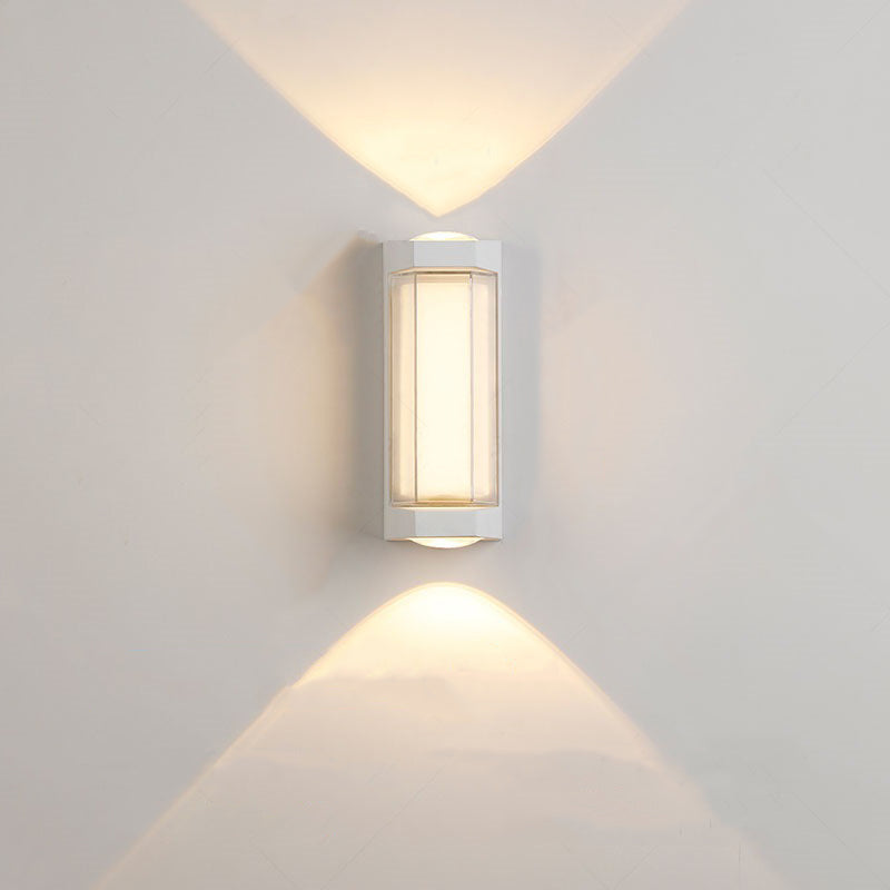 Aluminum Acrylic Rectangular Cylinder Outdoor Light