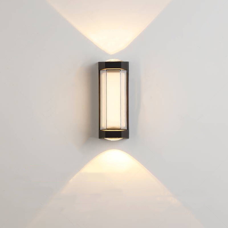 Aluminum Acrylic Rectangular Cylinder Outdoor Light