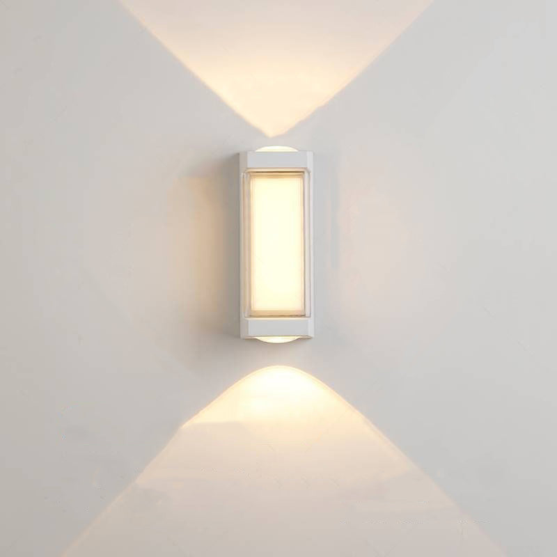 Aluminum Acrylic Rectangular Cylinder Outdoor Light