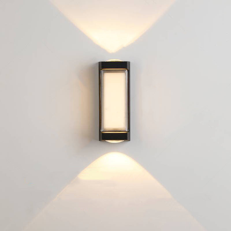Aluminum Acrylic Rectangular Cylinder Outdoor Light