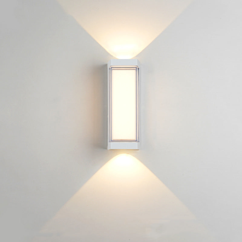 Aluminum Acrylic Rectangular Cylinder Outdoor Light