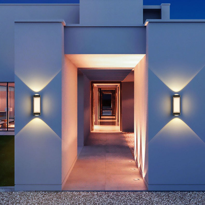 Aluminum Acrylic Rectangular Cylinder Outdoor Light
