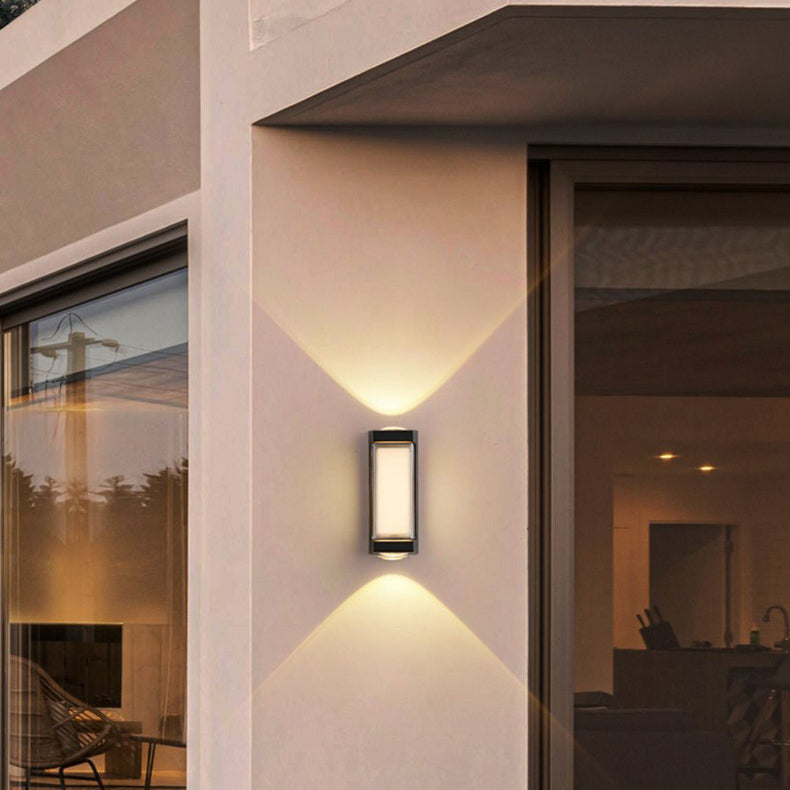 Aluminum Acrylic Rectangular Cylinder Outdoor Light