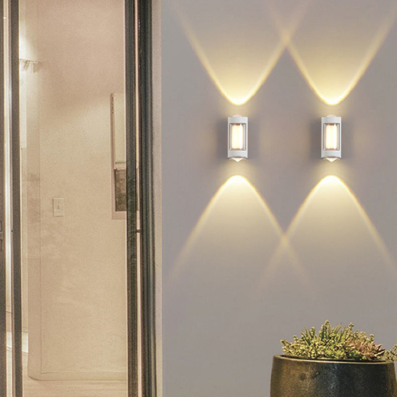 Aluminum Acrylic Rectangular Cylinder Outdoor Light