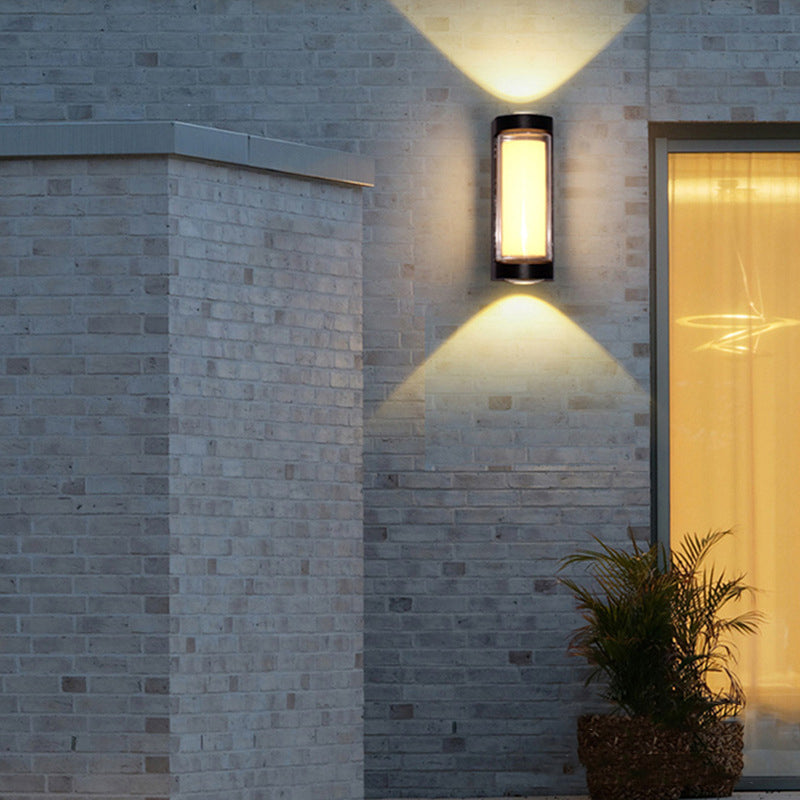 Aluminum Acrylic Rectangular Cylinder Outdoor Light