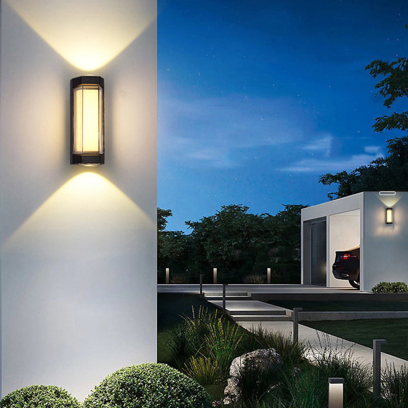 Aluminum Acrylic Rectangular Cylinder Outdoor Light