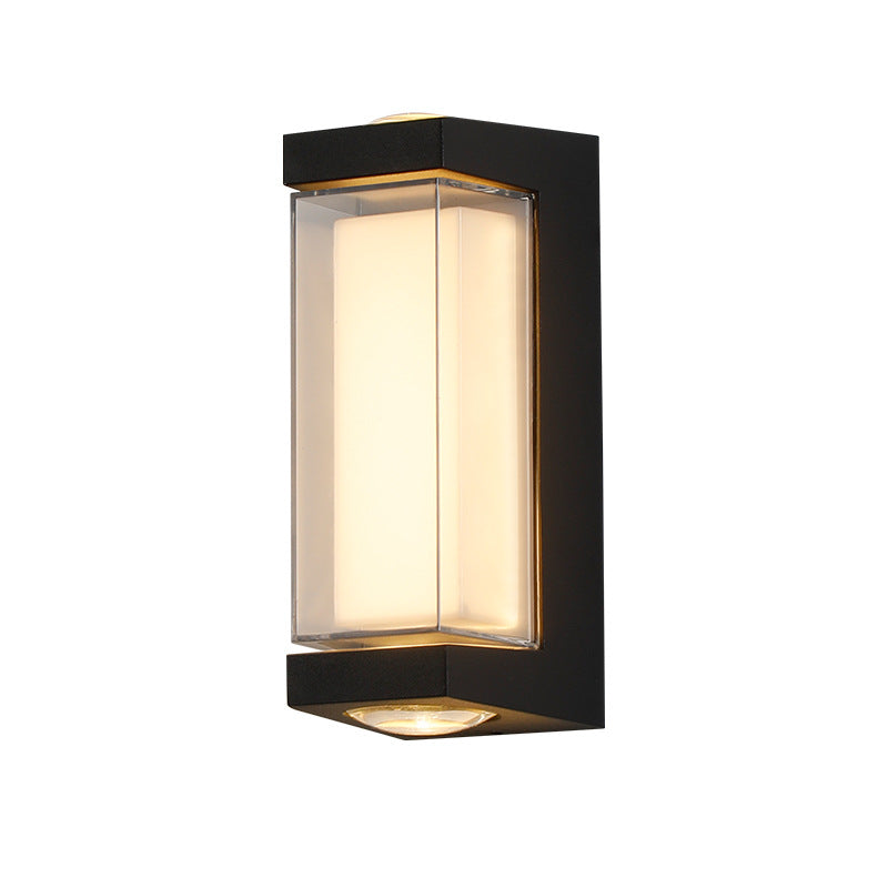 Aluminum Acrylic Rectangular Cylinder Outdoor Light