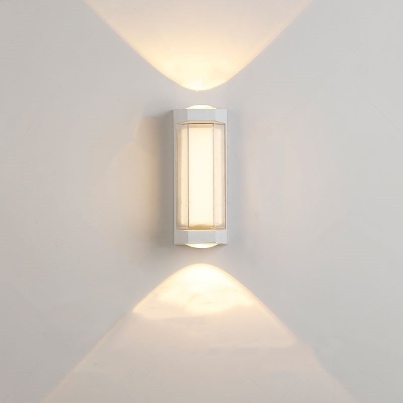 Aluminum Acrylic Rectangular Cylinder Outdoor Light