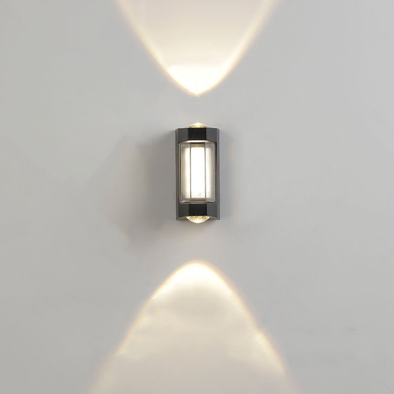 Aluminum Acrylic Rectangular Cylinder Outdoor Light