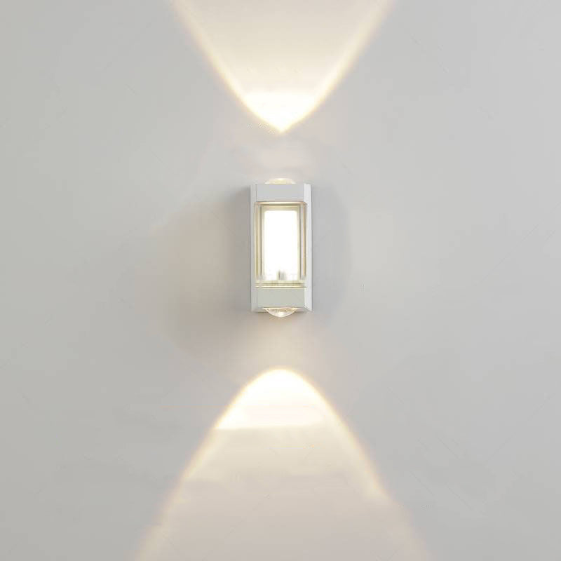 Aluminum Acrylic Rectangular Cylinder Outdoor Light