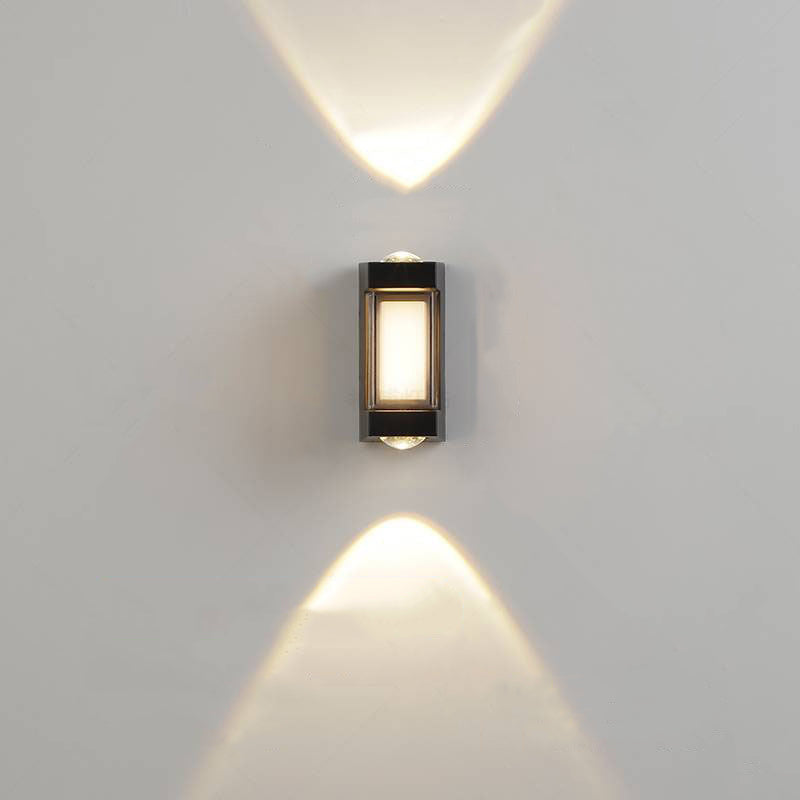 Aluminum Acrylic Rectangular Cylinder Outdoor Light